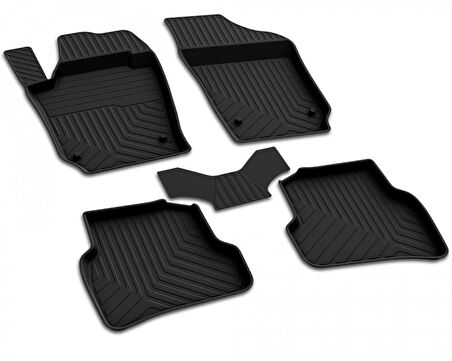 Skoda Fabia 1 Ferrous 4D Havuzlu Kauçuk Paspas 1999 2007