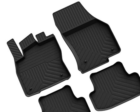 Skoda Fabia 4 Ferrous 4D Havuzlu Kauçuk Paspas 2021 ve Üstü