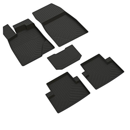 Peugeot 3008 Hybrit Ferrous 4D Havuzlu Kauçuk Paspas 2025 ve Üstü