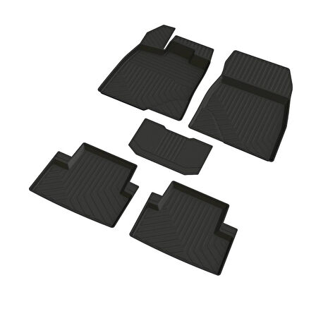 Peugeot 3008 Hybrit Ferrous 4D Havuzlu Kauçuk Paspas 2025 ve Üstü