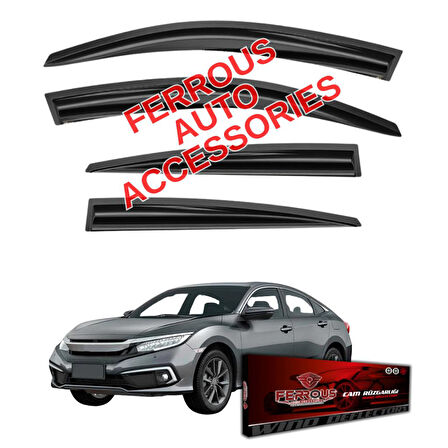 Honda Civic FC5 Ferrous Cam Rüzgarlığı 4lü Set 2016 2022