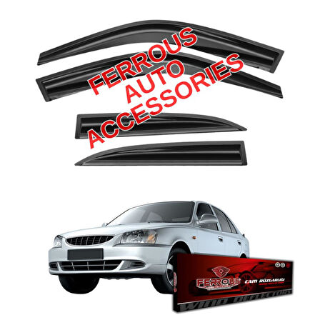 Hyundai Accent Milenyum Ferrous Cam Rüzgarlığı 4lü Set 2000 2003