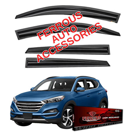 Hyundai Tucson Ferrous Cam Rüzgarlığı 4lü Set 2015 2020
