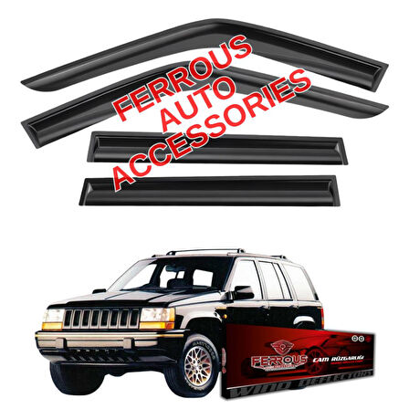Jeep Grand Cherokee Ferrous Cam Rüzgarlığı 4lü Set 1991 1999