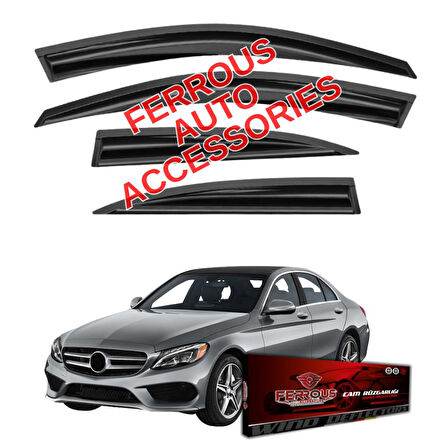 Mercedes C Serisi W205 Ferrous Cam Rüzgarlığı 4lü Set 2014 ve Üstü