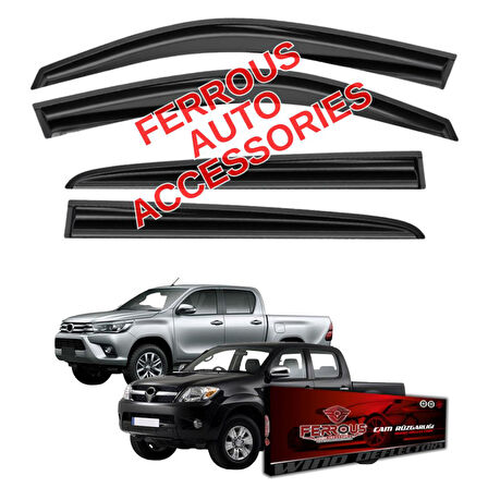 Toyota Hilux Ferrous Cam Rüzgarlığı 4lü 2006 2015