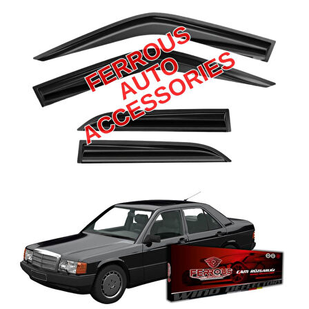 Mercedes 190E 190D W201 Ferrous Cam Rüzgarlığı 4lü 1983 1993