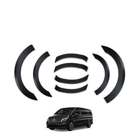 Mercedes V Class Ferrous Çamurluk Koruma Dodik Seti 8 Parça 2019 ve Üstü