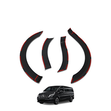 Mercedes V Class Ferrous Çamurluk Koruma Dodik Seti 8 Parça 2019 ve Üstü