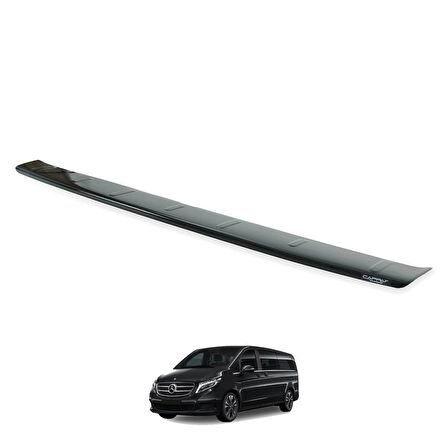 Mercedes V Class Ferrous Arka Tampon Üstü Koruyucu Parlak 2019 ve Üstü