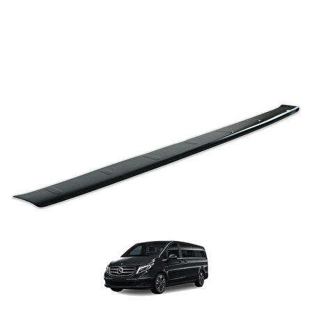 Mercedes V Class Ferrous Arka Tampon Üstü Koruyucu Parlak 2019 ve Üstü