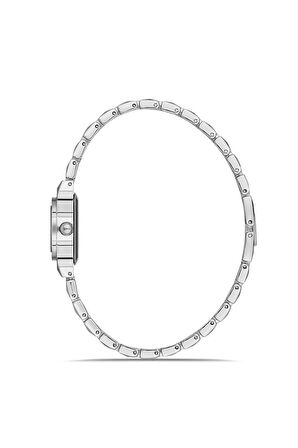 Rakamlı Klasik Minik Kadın Kol Saati Gümüş Pembe Renk PL-1524B4x