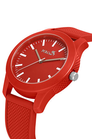 Silikon Kordon Unisex Bay-Kadın Spor Kol Saati Kırmızı Renk PL-1510B3x