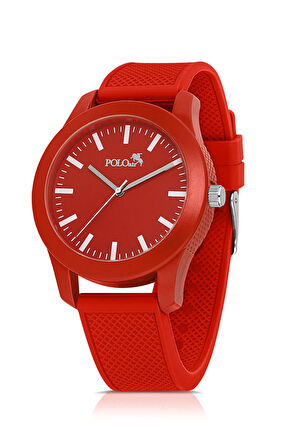 Silikon Kordon Unisex Bay-Kadın Spor Kol Saati Kırmızı Renk PL-1510B3x