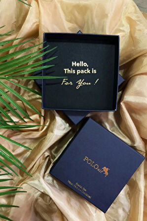 Mercek Takvimli Erkek Kol Saati Ve Parfüm Seti Hediyelik Kutusunda Kombin Lacivert Renk PL-0946E2