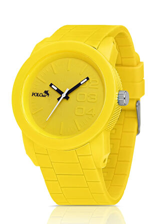 Silikon Kordon Spor Erkek Kol Saati Sarı Renk PL-0947E7x