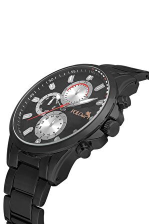 Erkek Kol Saati Cüzdan Kemer Kartlık Anahtarlık Kombin Set PL-0835E1 Siyah Set