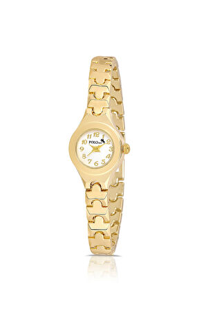 Rakamlı Klasik Minik Kadın Kol Saati Gold Renk PL-1524B1x