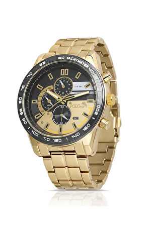 Erkek Kol Saati Gold Siyah Renk PL-0972E4x