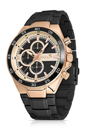 Logolu Klasik Erkek Cüzdan Kemer Kol Saati Parfüm Seti Kahverengi Kombin PL-0879E4