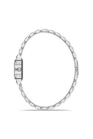 Rakamlı Klasik Minik Kadın Kol Saati Gümüş Yeşil Renk PL-1524B5x