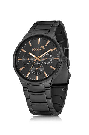 Metal Kordon Erkek Kol Saati Siyah Bakır Renk PL-0966E3x