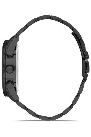 Erkek Spor Kasa Kol Saati Siyah Renk