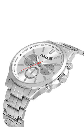 Tek Sıra Metal Erkek Kol Saati Gümüş Renk PL-0965E4x