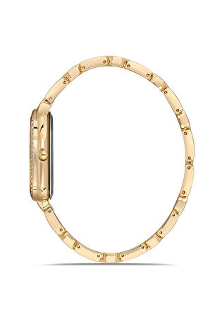 Yılan Desen Lüx Taşlı Kadın Kol Saati Gold Renk PL-1520B1x