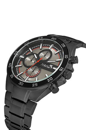 Spor Metal Erkek Kol Saati Siyah Antrasit Renk PL-0961E1x