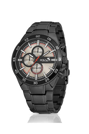 Spor Metal Erkek Kol Saati Siyah Antrasit Renk PL-0961E1x