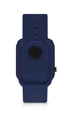 Silikon Kordon Dijital Renkli Işıklı Unisex Kol Saati Lacivert Renk