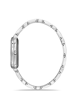 Yılan Desen Lüx Taşlı Kadın Kol Saati Gümüş Renk PL-1520B2x