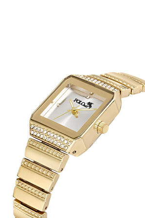 Vintage Kare Kadın Kol Saati Gold PL-1488B1x