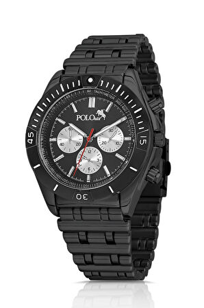 Erkek Kol Saati Cüzdan Kemer Kartlık Kombin Siyah Set PL-0898E1