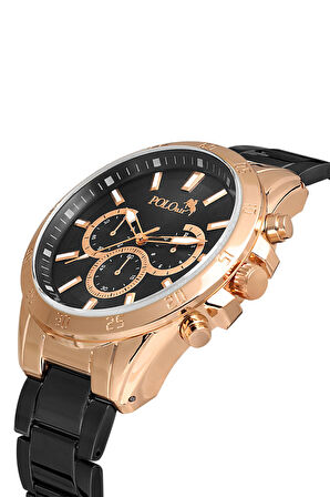 Erkek Kol Saati Cüzdan Kemer Kartlık Parfüm  Kombin PL-0841E3 Taba Set