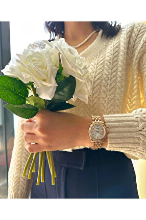 Spor Şık Kadın Kol Saati Bakır Renk