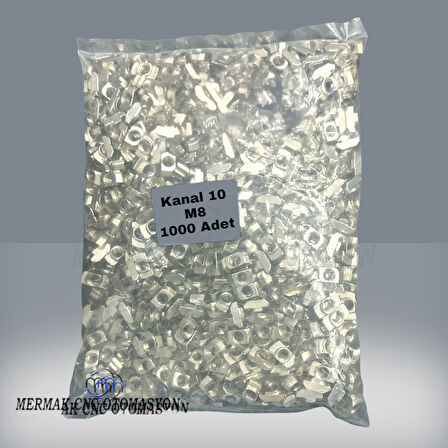 Kanal 10 M8 Tırtıllı Somun (1000 Adet)