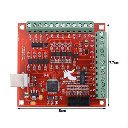 4 Eksen Cnc Usb Mach3 Kontrol Kartı Red