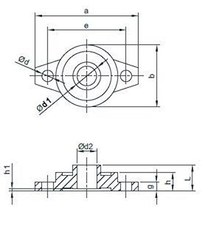 Ufl000 Rulmanlı Yatak Ø10 Mm