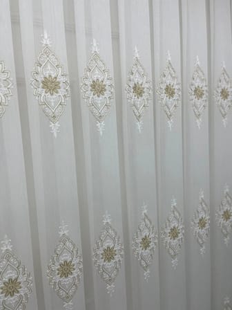 NİVEMESHOME BELİNDA 711 GOLD  1/3 PİLELİ TÜL PERDE APM