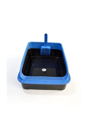 Lüx Elekli Kedi Tuvaleti - Orta Boy - 50X37X17 cm ** Kürek Hediyeli