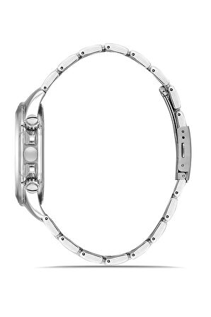 Spor Kasa Klasik Metal Erkek Kol Saati Gümüş Lacivert Renk PL-0995E2x