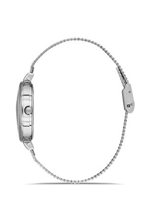 Klasik Kadın Kol Saati Gümüş Mavi Renk PL-1554B3x