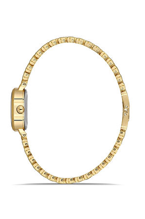 Minik Rakamlı Kadın Kol Saati Gold Renk PL-1541B1x