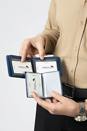 Erkek Set Kombin Kemer Cüzdan Kartlık Parfüm Kol Saati Hediyelik Kutusunda Lacivert Set PL-0963E2