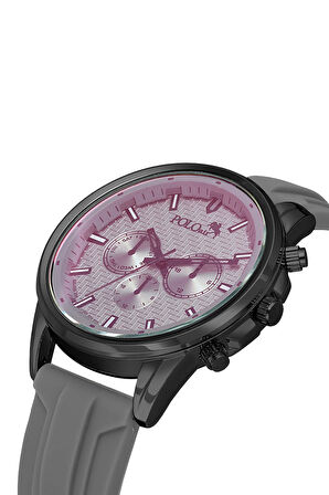 Renkli Cam Erkek Kol Saati Ve Cüzdan Hediyelik Kutusunda Kombin Gri Siyah Renk PL-7004E3