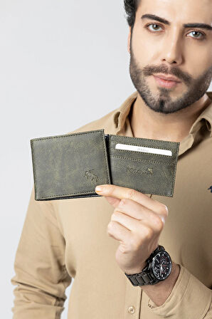 Spor Kasa Erkek Kol Saati Cüzdan Kemer Kartlık Anahtarlık Set Kombin Gümüş Yeşil Renk PL-0995E4