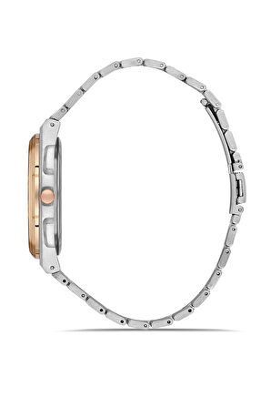 Spor Erkek Kol Saati Gümüş Kahve Bakır Renk PL-0999E4x