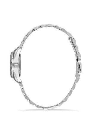 Zarif Kadın Kol Saati Gümüş Açık Yeşil Renk PL-1553B6x